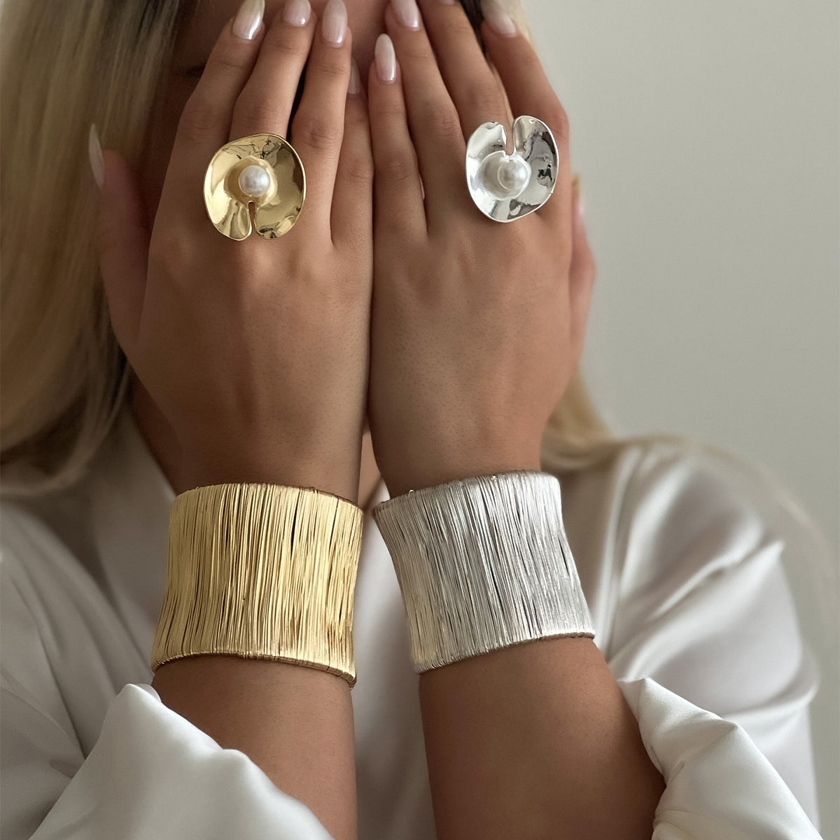 Vintage Style Classic Style Irregular Alloy Women's Rings Bangle