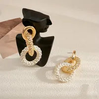 Pair of Vintage Style Simple Style Geometric Acrylic Drop Earrings