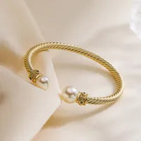 Copper Solid Color Pearl Bangle