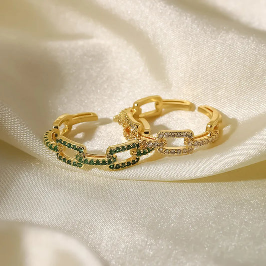 Vintage Style Emerald with Gold Ring