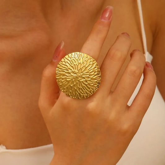 Jewelry Vintage Elegant Starfish Flower 304 Stainless Steel Ring