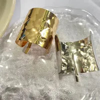 Hemp Shaped Hair Tie Clip Gold