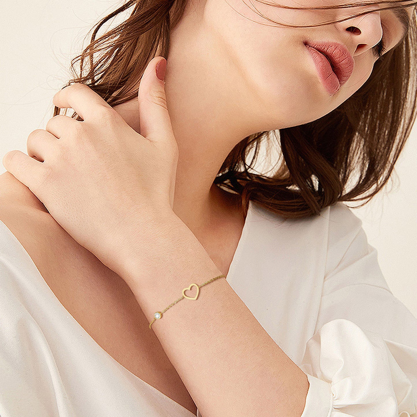 Open Heart Shape Bracelet