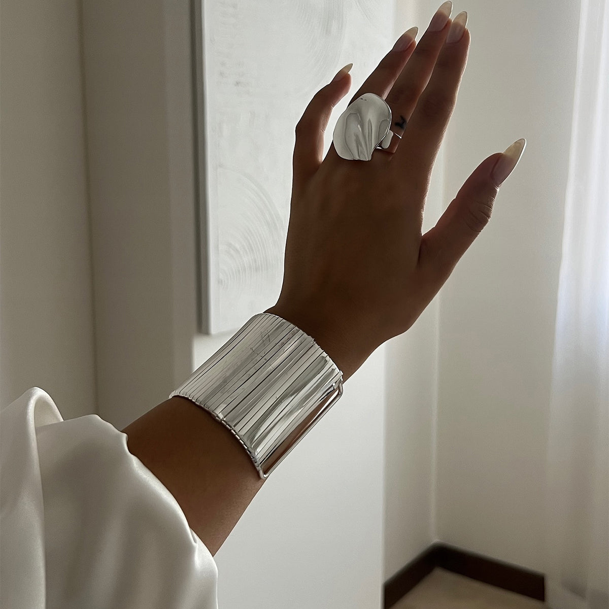 Classic Style Geometric Alloy Women's Rings Bangle Sets