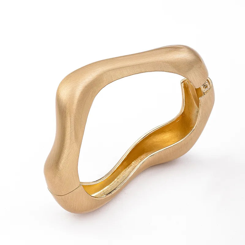 Irregular Gold Alloy Bangle