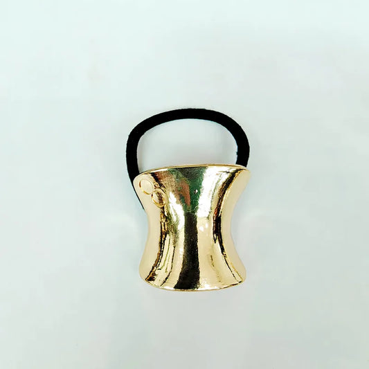 Women's Simple Style Classic Style Color Block Alloy Plating Hair Tie Gold