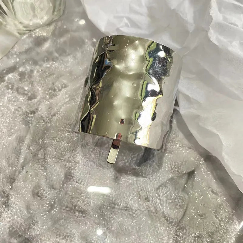 Streetwear Solid Color Alloy Plating Hair Clip Silver